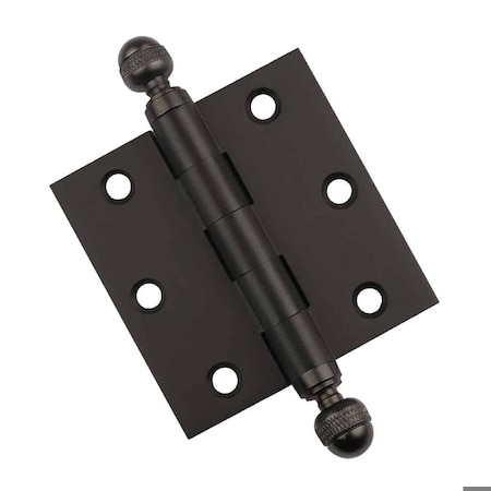 Embassy 3 x 3 Solid Brass Hinge, Oil Rubbed Bronze Finish with Acorn Tips 3030US10BA-1